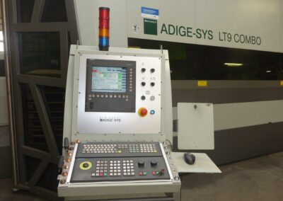 #05779 ADIGE LT9 COMBO laser machine for cutting pipes, profiles and sheet metal with a fiber source – YOP: 2014 – working hours: 21753