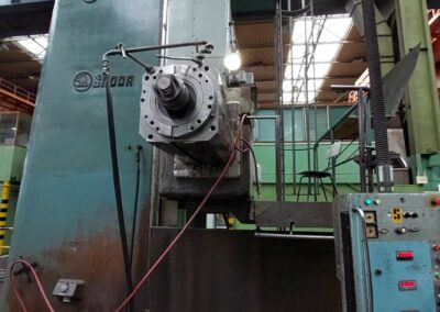 #05784 Horizontal boring machine SKODA W160HNR/4150×5000 – incl. rotary table SKODA E20 + milling head + 5 milling cutters + DRO – video available ▶️