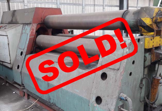 #04708 – Plate rolling machine PIESOK XZCT2000/12 – video ▶️ – sold to Mexico