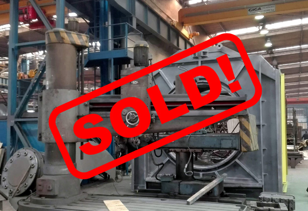 #04815 Drilling machine Czepel RFH 100/3000 – video ▶️ – arm 3000 mm