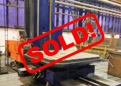 #05477 Horizontal Boring Machine TOS Wd130A – ISO 50 – incl. table E20, 2 pcs of plates, 3 pcs of milling heads, digital readout for 3 axes – sold to India
