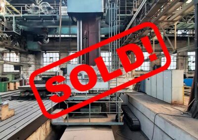 #05748 Horizontal boring machine SKODA W200H – y:3200, x:6000 mm , incl. rotary table E25 – sold to India