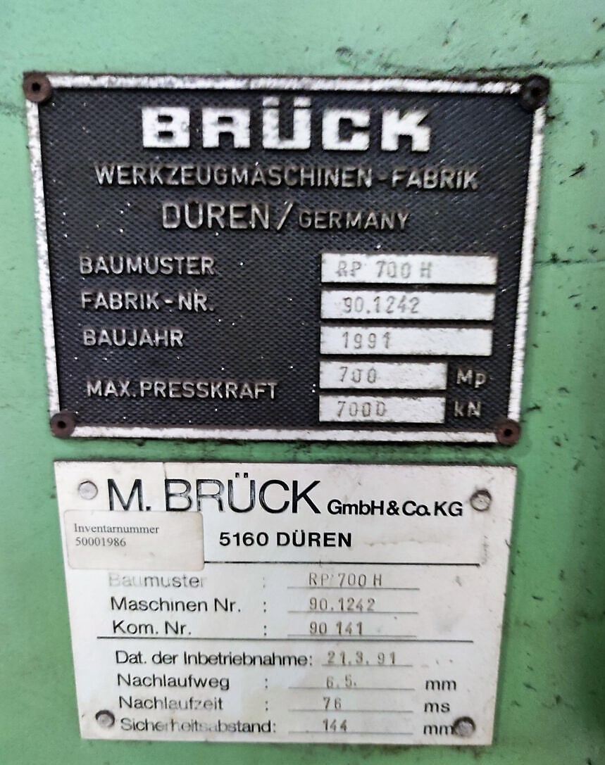 5857-BRUCK, typ RP 700 H .03