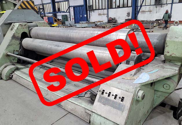 #05853 Rolls, Plate bending machine PIESOK XZC3000/25 – video available ▶️ – sold to Turkey