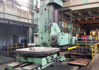 #059241 Horizontal boring machine SKODA WD160CNCHH – y:2510, x:3350 mm , incl. rotary table E20 and 3 floor plates – year of change to CNC – 2010