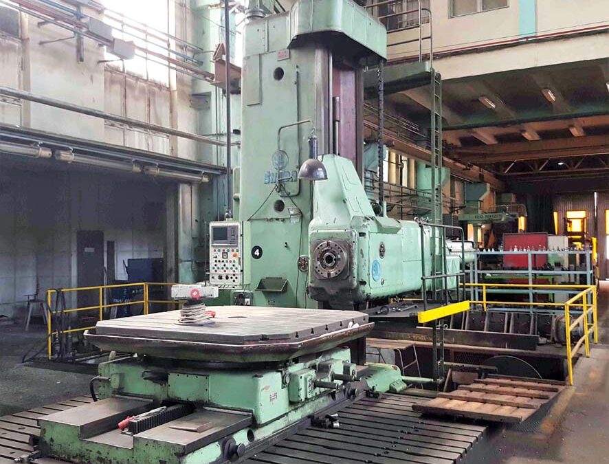 #059241 Horizontal boring machine SKODA WD160CNCHH – y:2510, x:3350 mm , incl. rotary table E20 and 3 floor plates – year of change to CNC – 2010 