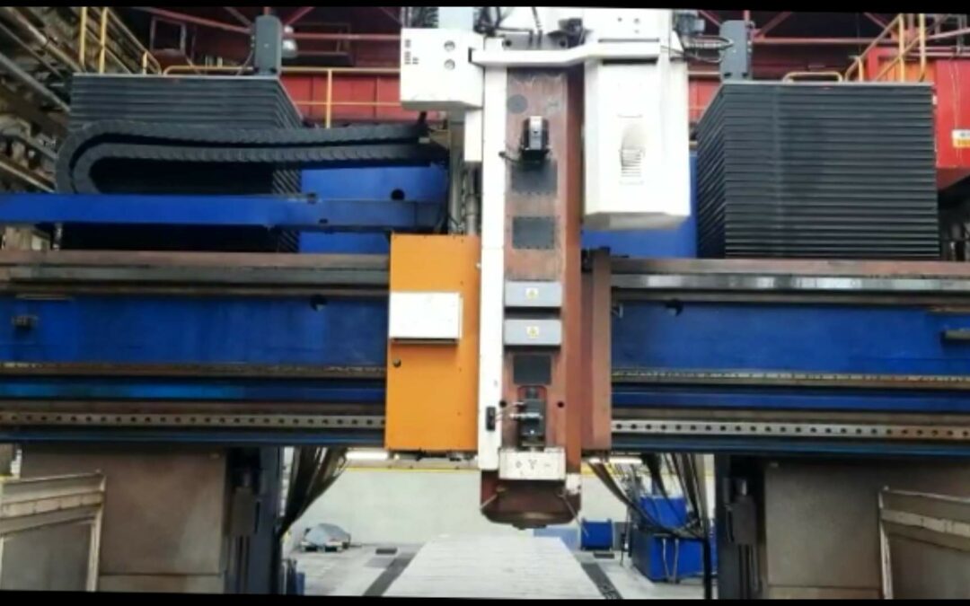 #05936 Portal milling machine TOS FRP 300 CNC – Siemens Sinumerik 840D – 3 heads incl. 5 axis head – video available ▶️