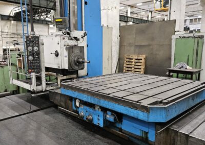 #05957 Horizontal boring machine SKODA WD130A – y=1755mm, x=4700 mm , incl. rotary table, face plate and milling heads – GR 2005 – video available ▶️