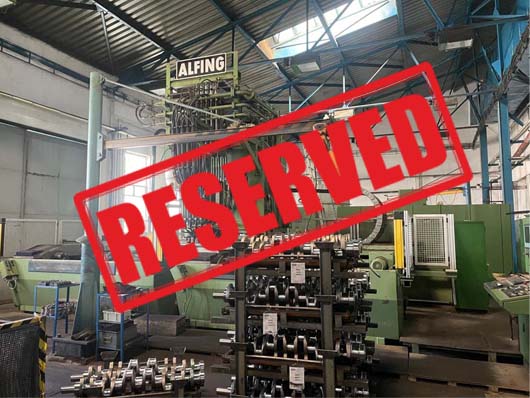 #060243 ALFING M3 CNC -Automatic Hardening Centre for truck, bus, agriculture crankshafts – control SIEMENS 2009 – video available ▶️ – reserved for Germany