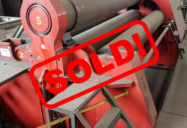 #06053 Rolls, plate bending (incl. pinch) DAVI MCB3045 – yop 2011 – video available ▶️ – sold in Peru