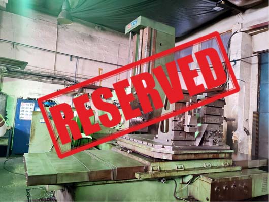 #06061 Horizontal Boring Machine TOS WHN 13 overhauled by Retos in 2010