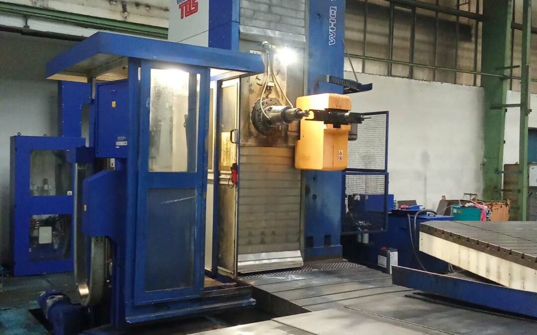 #06201 Horizontal Boring Machine TOS WHQ 13 CNC Heidenhain iTNC530 HSCI, table: X=5000mm,Table=2500 x 3000mm, 16000 kg, full B-axis, 60 pcs toolchanger – YOP 2013   – video available ▶️