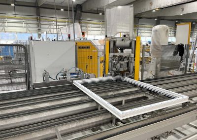 #06295 Complete production line for plastic windows – year 2009 – Capacity 200 windows per eight-hour shift