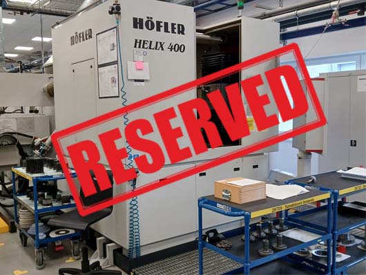 #6332 Gear grinder HOFLER HELIX 400 CNC Sinumerik – 2006 – reserved for France